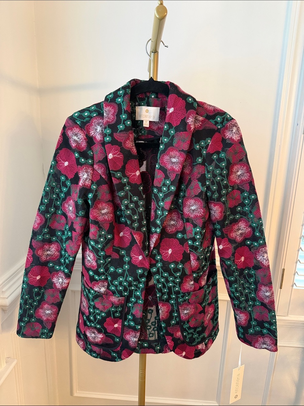 Embroidered Lace Blazer